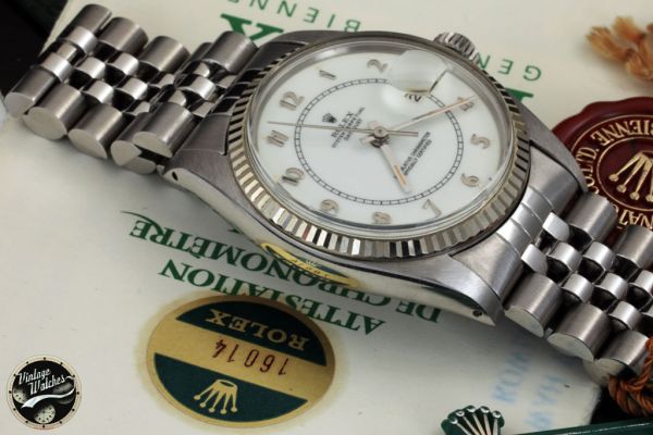Rolex DATEJUST REF. 16014 STELLA BOILER GAUGE DIAL, FULL SET